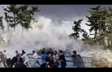 Wybuch wulkanu i tsunami na Pacyfiku