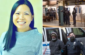 NY USA - 40-latka zabita przez metro - zepchnięta przez czarnoskórego bezdomnego