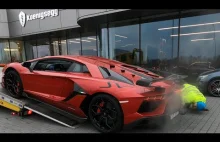 Problemy ze zjazdem Lamborghini za 2 miliony złotych