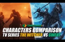 Porównanie postaci z serialu Wiedźmin (Sezon 2) i gry Gwint