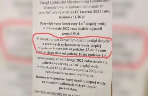 Gigantyczne podwyżki cen ciepłej wody. Spółdzielnia chciała robić przerwy...