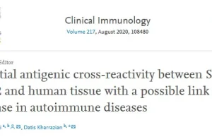 Potencjalna antygenowa reaktywność krzyżowa pomiędzy SARS-CoV-2 a tkankami...