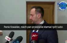 Janusz Kowalski przyłapany na kłamstwie