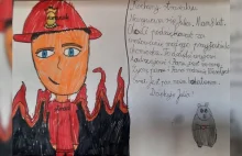 Wzruszający list 8-latki do strażaka. "Jest pan moim bohaterem".