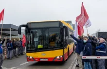 Strajk w fabryce autobusów Solaris w Bolechowie