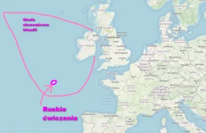 Ruskie ćwiczenia na wodach Irlandii