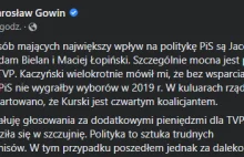 Gowin żałuje głosowania za dodatkowymi pieniędzmi dla TVP: "szczujnia"