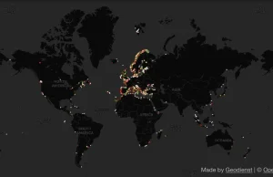 Lights at Sea. Efektowna interaktywna mapa latarni morskich na świecie.