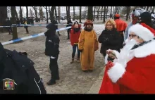 Policja zatrzymała św. Mikołaja i szuka w jego worku bomby!