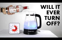 Jak zadziała czajnik elektryczny napełniony spirytusem?