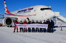 Smartwings jako pierwsze wylądowały na Antarktydzie boeingiem 737 MAX