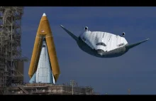 Animacja prezentująca start promu kosmicznego Lockheed LS-200 Star Clipper