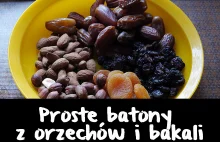 Proste batony z orzechów i bakali