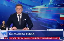 TVPiS: Donald Tusk czytał z kartki i miał tam napisane słowo "PiS"