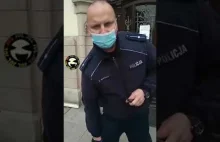 Policja wyrzuca obywatela z sądu za brak maski!