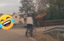 Pijany rowerzysta pomylił drogę