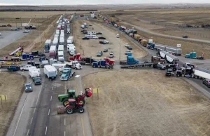150 Meat Trucks Stranded At US-Canada Border As Protests Continue