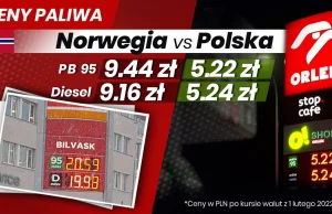 PiS chwali się paliwem tańszym niż w ultrabogatej Norwegii xDD