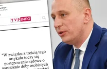 Brejza wygrał z TVP Info. Portal wykonał sądowy nakaz