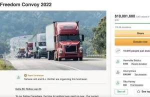 GoFundMe zablokowało zbiórkę na kanadyjskich truckerów...