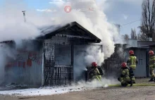 Kraków. Jedna osoba zginęła w pożarze budki handlowej w Borku Fałęckim