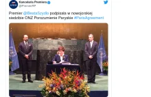 Donald Tusk podpisujący porozumienie klimatyczne przeciwko Polsce!