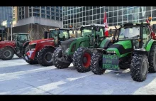 Kanada - Ottawa: Freedom Convoy 2022 - 11 Dzień protestu kierowców ciężarówek