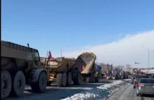 Kanada - do protestów dołączają ciężarówki z kopalni/budów