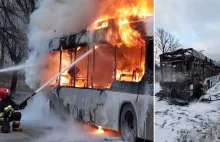 Pasażerowie przeżyli chwilę grozy. Miejski autobus zapalił się podczas...