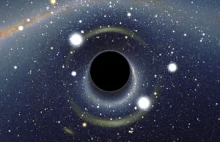 Wizualizacja czarnej dziury na stronie ESA