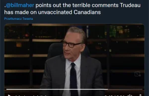 Trudeau “brzmi jak Hitler”. Tak opisał premiera Kanady lewicowy komik Bill Maher