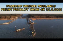 Przekop Mierzei Wiślanej - postęp prac coraz bardziej widoczny.