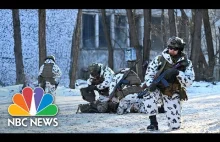Ćwiczenia ukraińskiej armii w Prypeci koło Czarnobyla