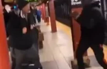 Bójka w metrze.