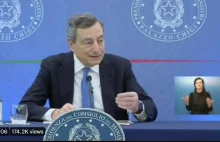 Mario Draghi: „Nieszczepieni nie są częścią naszego społeczeństwa”