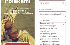 Najlepsze "donosy" na szkalowanie papieża ze strony muremzawielkimipolakami.pl