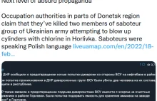 Polskojęzyczni sabotażyści w Donbasie :)