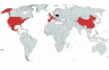 Kraje które w 1995 roku odwiedziło więcej turystów niż Polskę