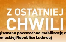 Doniecka Republika Ludowa. Władze ogłosiły powszechną mobilizację