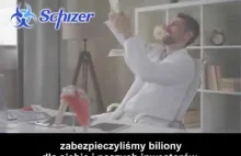 Parodia reklamy szczepionek Pfizer