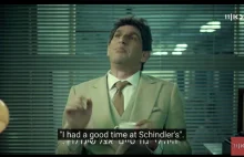 Oskar Schindler jako Michael Scott. ENG