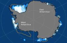 Tyle zostało z lodu wokół Antarktydy. Jest tak ciepło, jak obecnie w...