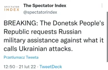 Donieck opanowany przez Rosjan prosi o pomoc rosyjskich wojsk.