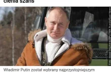 Tak Putin był przedstawiany przez jeden z głównych portali internetowych.