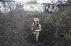 Radzieckie pociski "Grad" spadają na wschodnią Ukrainę