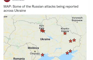 Ukraina: Lista atakowanych miast