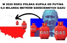 2020: Polska kupiła od Putina 9,5 miliarda metrów sześciennych gazu