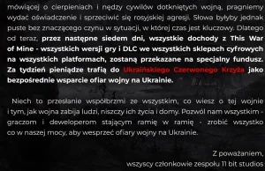 Polskie 11 Bit Studios wspiera ofiary wojny na Ukrainie