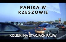 Panika w Rzeszowie, kolejki na stacjach paliw