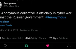 Anonymous wypowiada cyber-wojne Rosji